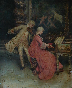 Painting before restoration
