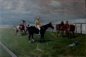 Painting during restoration