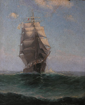 Painting during restoration
