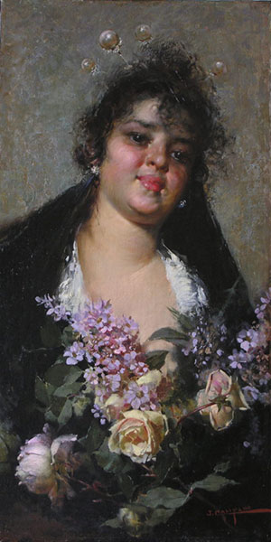 Woman with Flowers