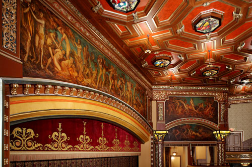 Everett Shinn Murals Belasco Theatre Photography by Whitney Cox courtesy of the Shubert Archive