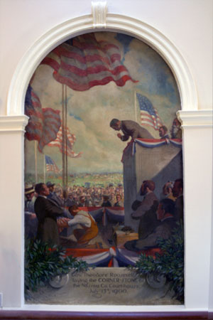 Murals in Rotunda by Robert Gaston Herbert, Nassau County Theodore Executive Building